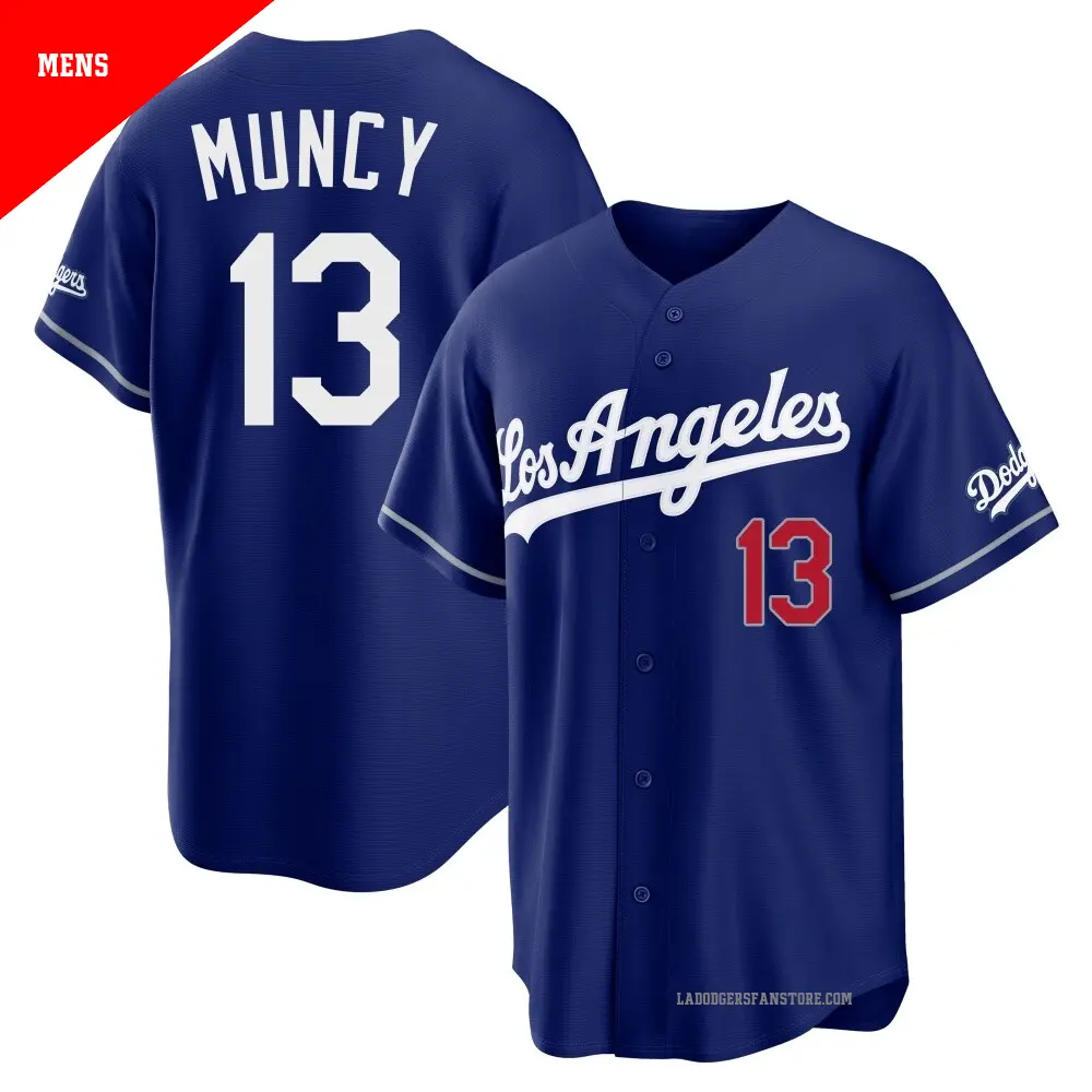 Women's #13 Max Muncy Los Angeles Dodgers Gray Authentic Road Jersey